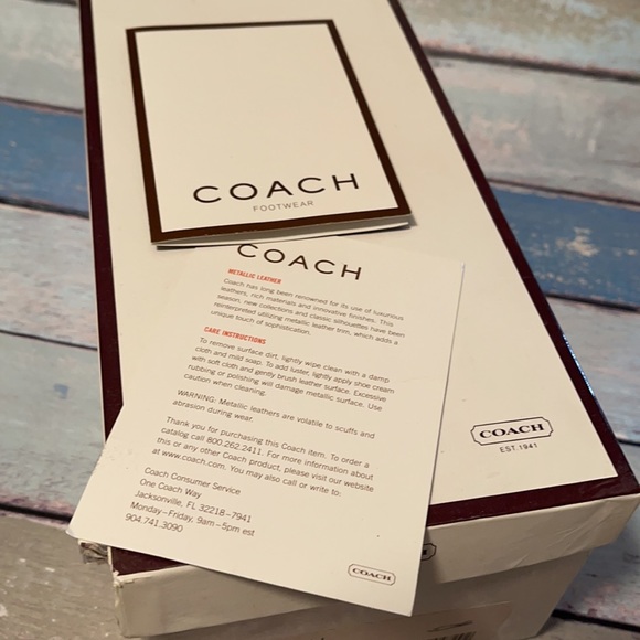 NIB, COACH Vintage Rhea Printed Python Sandals, size 11 - Picture 10 of 12